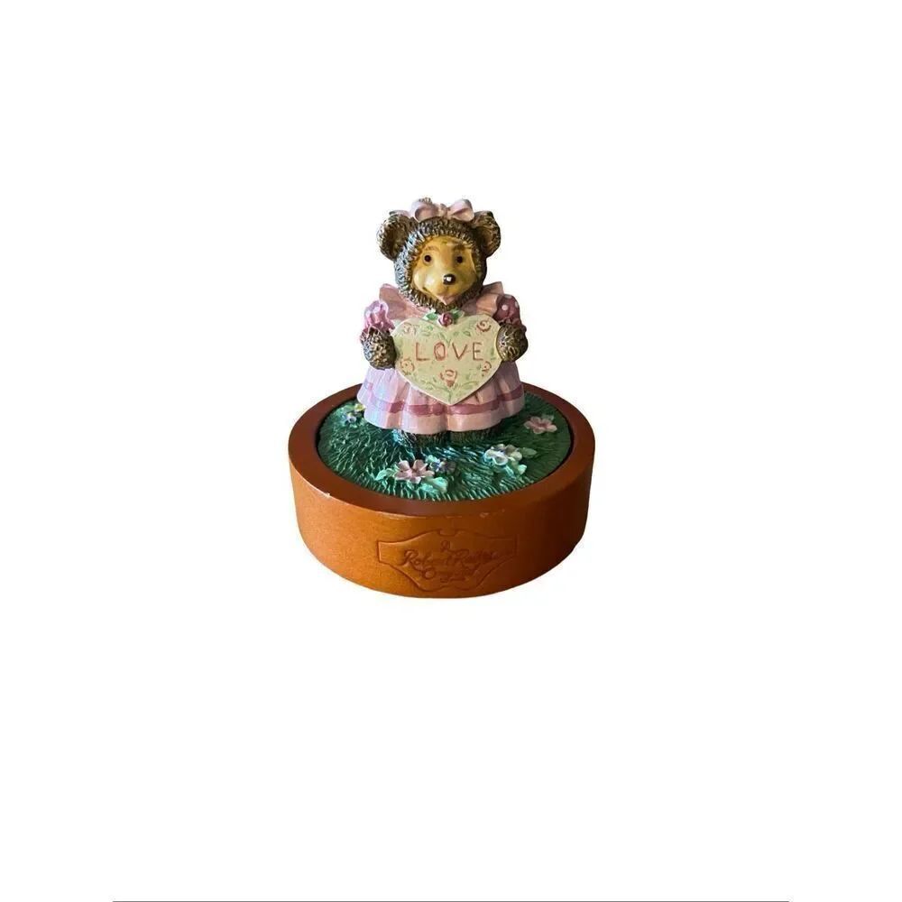 Robert Raikes Multicolor Gracie Bear Somewhere My Love Music Box OS